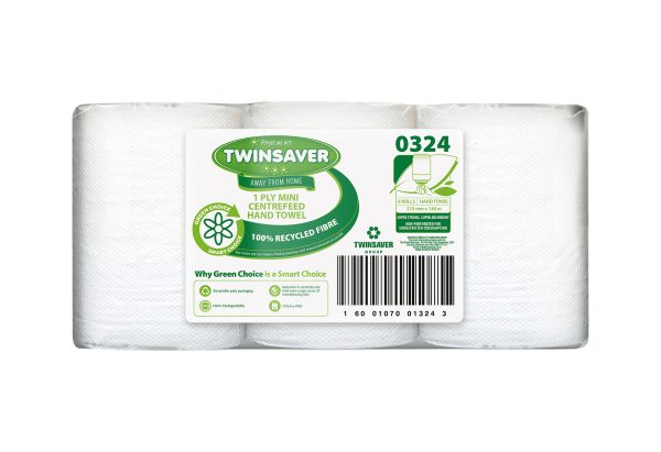 Twinsaver 1 PLY MINI CENTREFEED HAND TOWEL