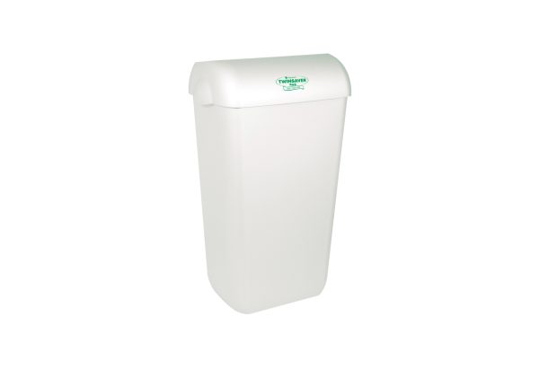 Twinsaver 23L WALL BIN WITH LID WHITE