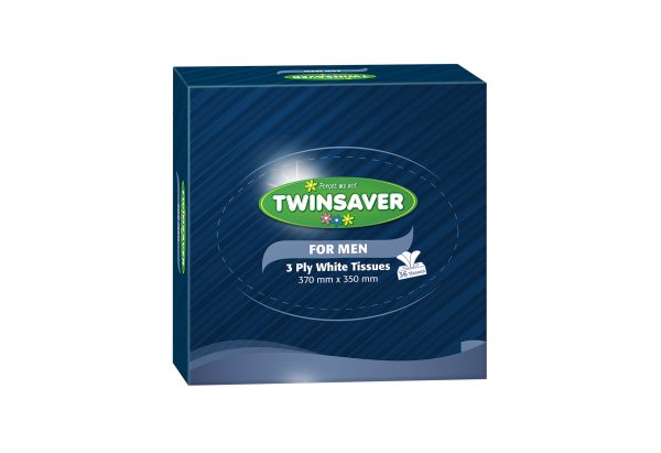 Twinsaver 3 PLY MENS TISSUE BOX
