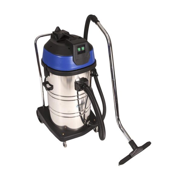KINGFISHER WET & DRY S/STEEL VAC 2 MOTOR 80LT