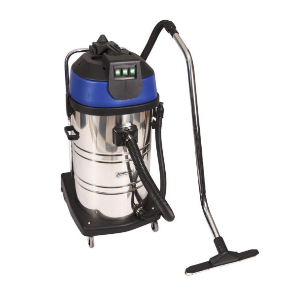 KINGFISHER WET & DRY S/STEEL VAC 3 MOTOR 80LT