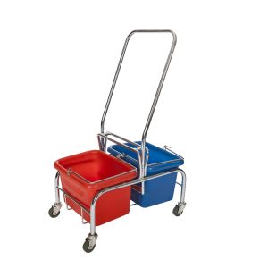 TROLLEY ROBOMOP FRAME ONLY GALVANISED WITH CASTORS