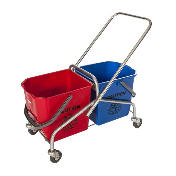 CHINESE DOUBLE METAL TROLLEY (NO BUCKETS)