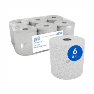 KIMBERLY-CLARK SCOTT CONTROL Rolled Hand Towel - 2 Ply (Pack of 6 Rolls)