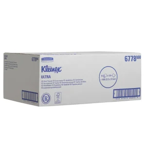 KIMBERLY-CLARK KLEENEX Ultra Fold Hand Towels - Interfolded / White (15 Packs of 124 Sheets)
