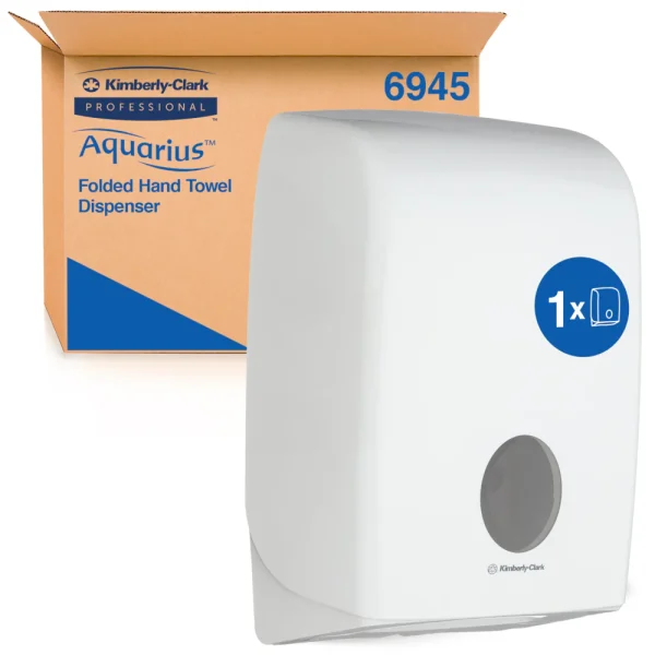 KIMBERLY-CLARK AQUARIUS Folded Towel Dispenser - White