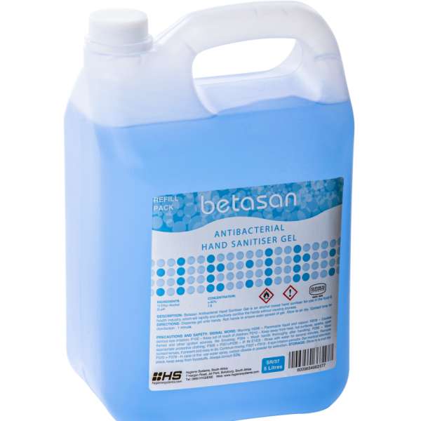 BETASAN ANTIBACTERIAL GEL BOTTLE - 5L