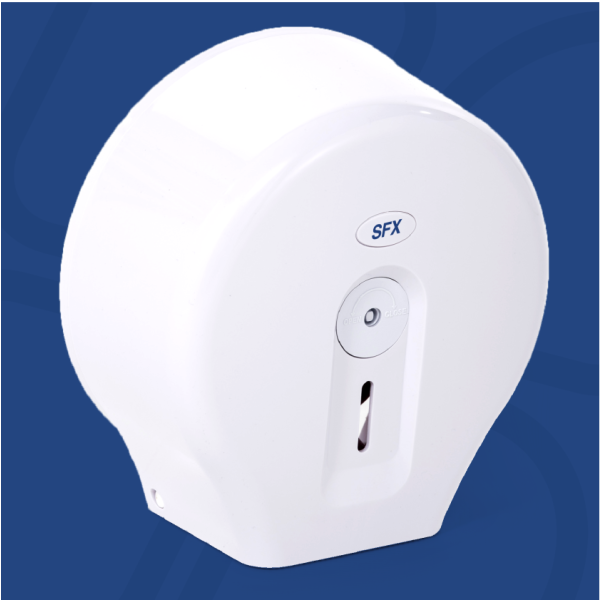 SFX JTR SINGLE TOILET ROLL DISPENSER - WHITE