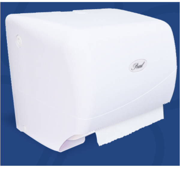 PEARL FREE FLOW PAPER DISPENSER - WHITE