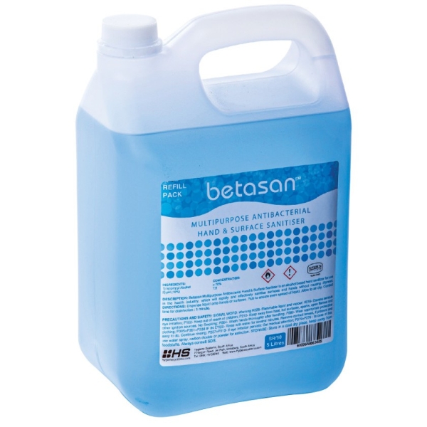 BETASAN LIQUID SANITISER BOTTLE - 5L