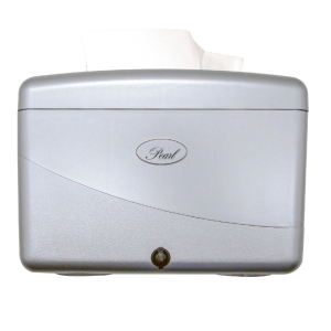 PEARL COMPACT COUNTERTOP PAPER DISPENSER - PLATINUM