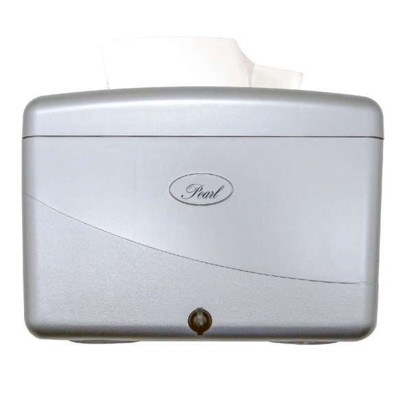 PEARL COMPACT COUNTERTOP PAPER DISPENSER - PLATINUM