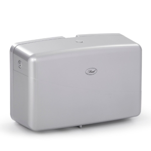 PEARL JTR TWIN TOILET ROLL DISPENSER - PLATINUM