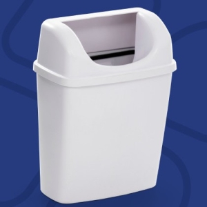 ECO WALL BIN SMALL WHITE - 6L x 1