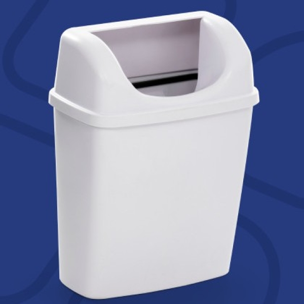ECO WALL BIN SMALL WHITE - 6L x 1