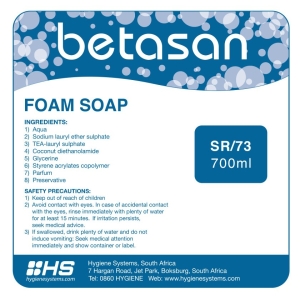 BETASAN FOAM SOAP - 700ml x 6