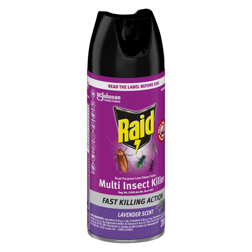Raid Dual Purpose Low Odour Insecticide 300ml